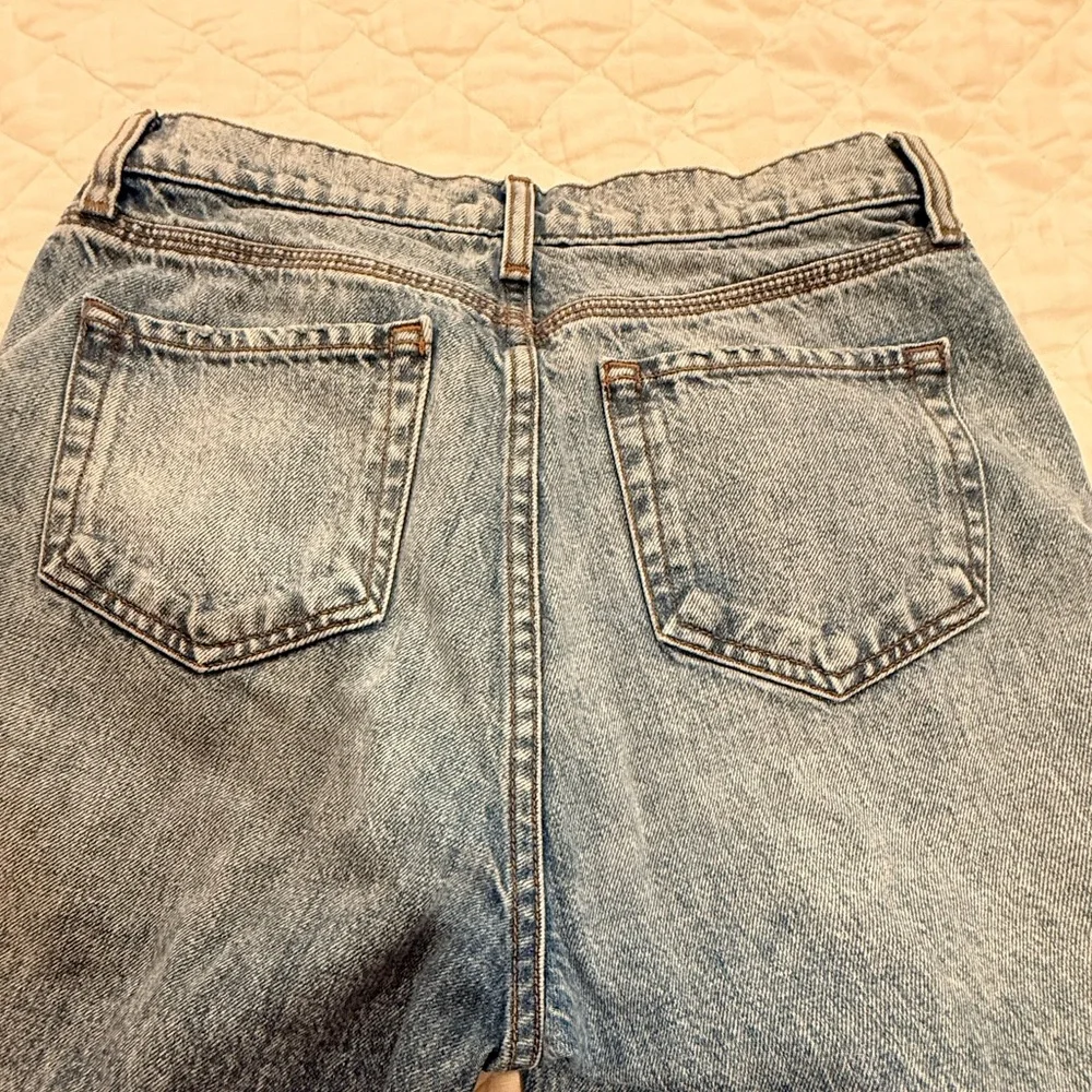 BLDWN Vintage Straight Denim 100% Cotton Women's Button Zip Pockets Vintage Blue - Picture 14 of 17